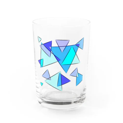 さんかくがいっぱい Water Glass