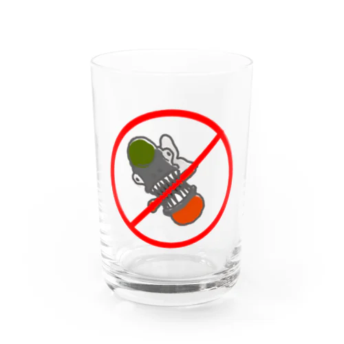 ピラニア禁止（噛みつき） Water Glass