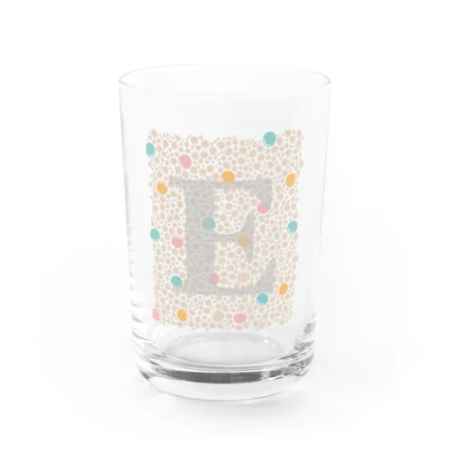 イニシャルE Water Glass