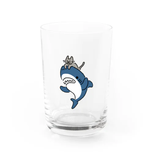 ネコをかぶるサメ グラス
