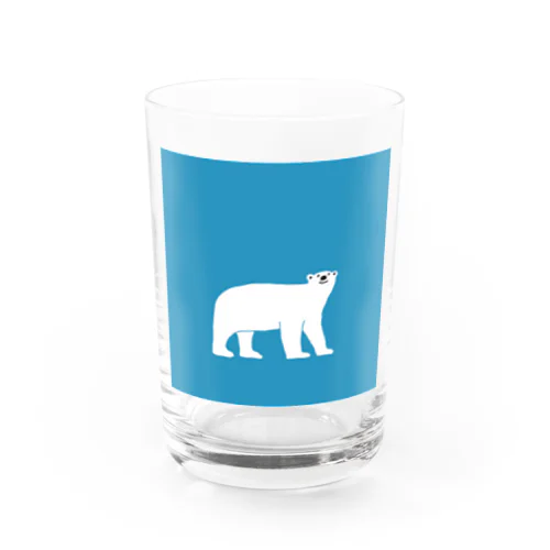 シロクマくん　ブルー Water Glass