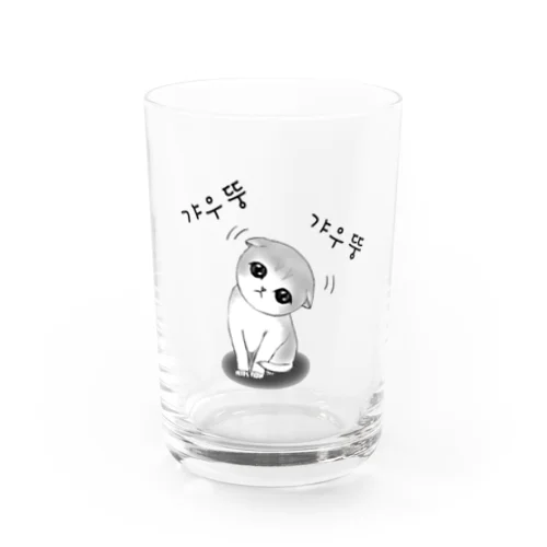 갸우뚱 고양이 ~小首をかしげる子猫さん~ Water Glass