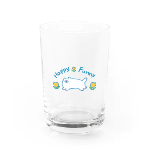 HappyFunnyねこちゃん Water Glass