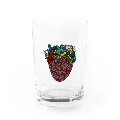 candra Heart Water Glass