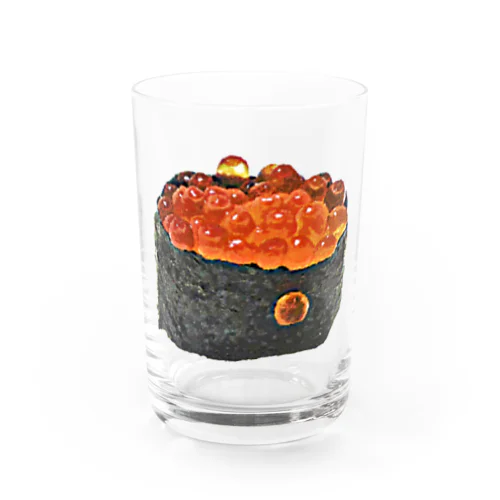 お寿司_握り寿司_いくら軍艦巻き Water Glass