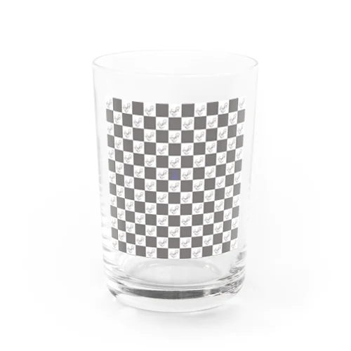 【FreeStylers】style check in logo Water Glass