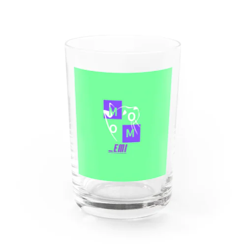 momo_emi ロゴグッズ Water Glass