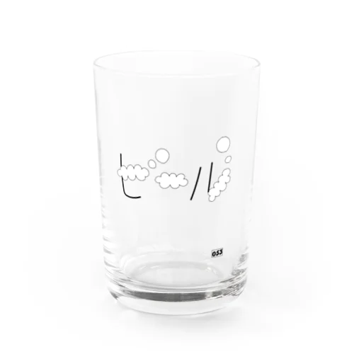 もくもくビール Water Glass