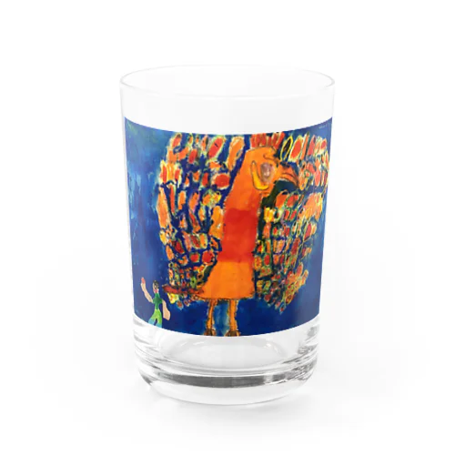 クジャクくん Water Glass