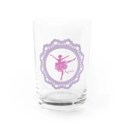 華やかなバレリーナ Water Glass