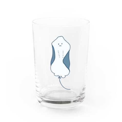 シンプルなかわいいエイ Water Glass