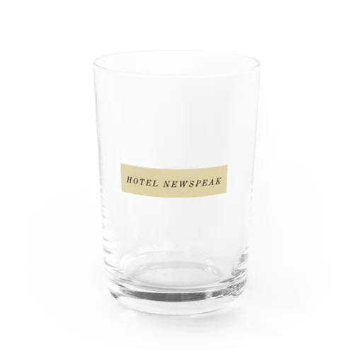 HOTEL NEWSPEAKロゴ入りグッズ Water Glass