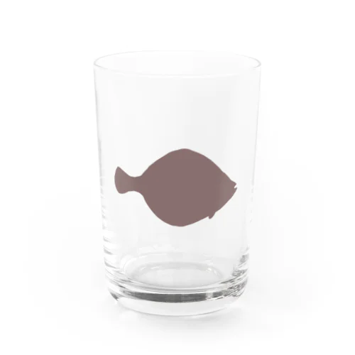 カレイ　シルエット Water Glass