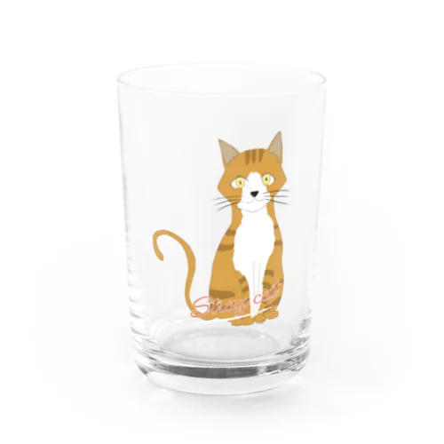 野良猫ちゃん Water Glass