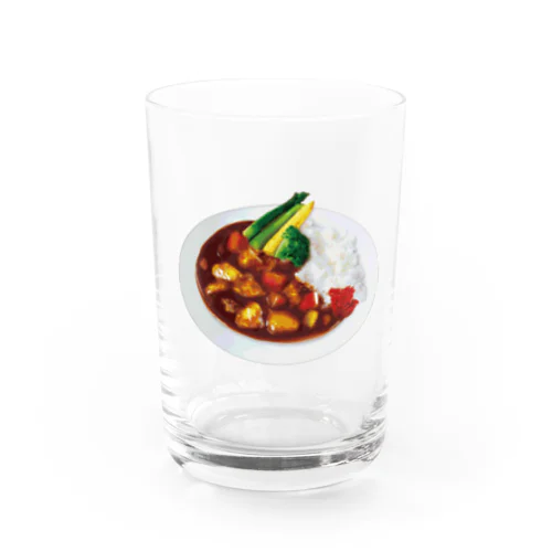 大好きカレーライス Water Glass