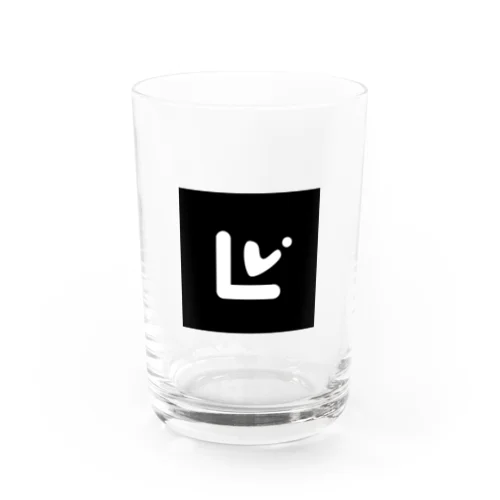 Lovely Geometry_funny_caffè_line_ (square_Logo) Water Glass