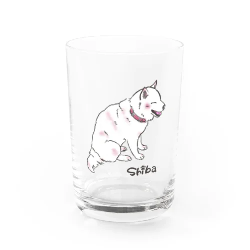 Happy  Smile♡　柴犬 Water Glass