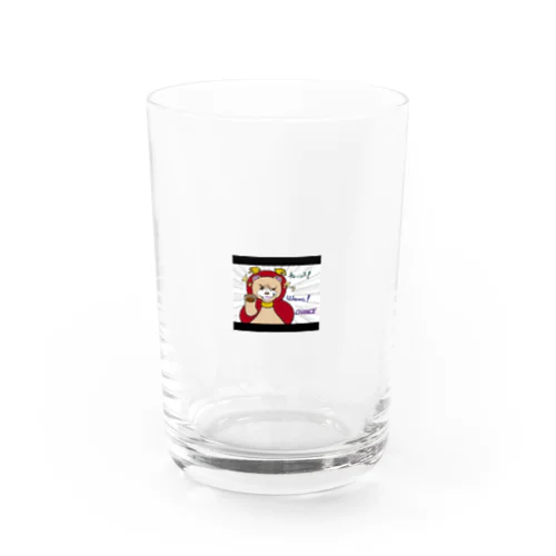 クマのマトリョーシカ（チャンス） Water Glass