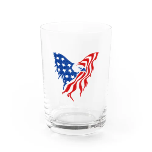 American Bald Eagle Water Glass