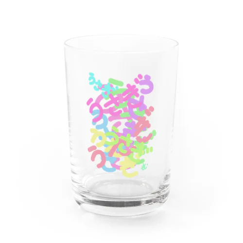 うさぎ文字 Water Glass