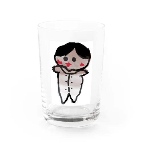 かわいい弟　ロンパース姿 Water Glass