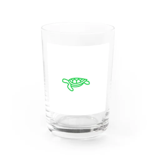 水が必要な亀さん グラス