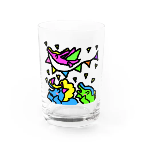 恐竜サンバ Water Glass