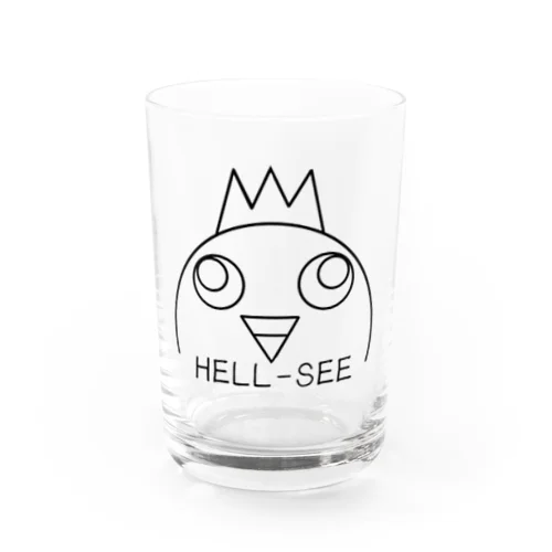 HELL-SEEなロゴ Water Glass