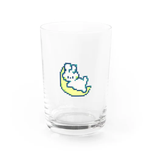 usagi on the moon Water Glass