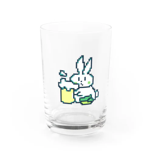 usagi on the beer Water Glass
