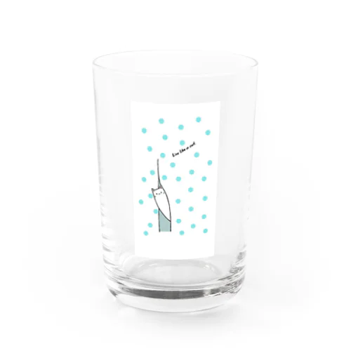 Live like a cat Water Glass