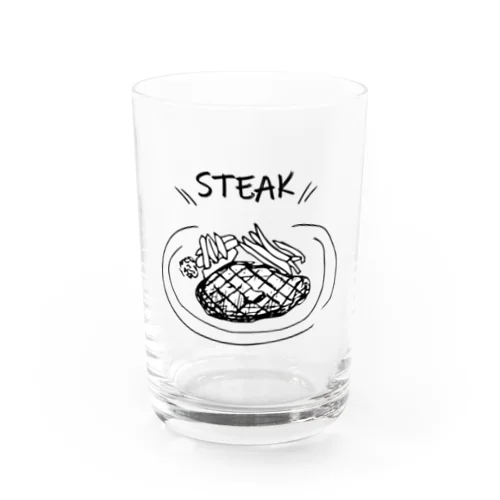 STEAK Water Glass