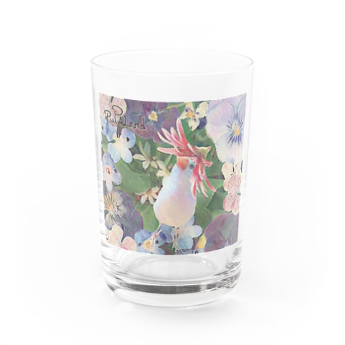 pupuland×フラワー文鳥 Water Glass