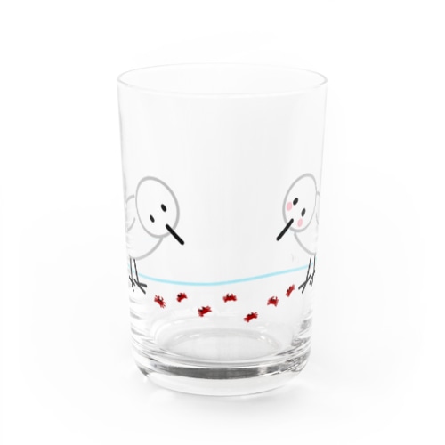 みゆびさんとカニさん Water Glass