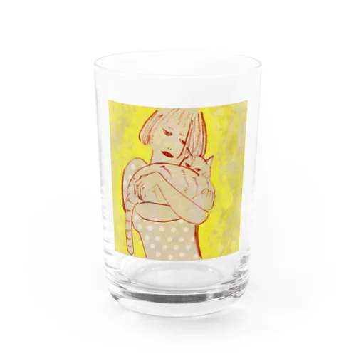 猫と少女 Water Glass