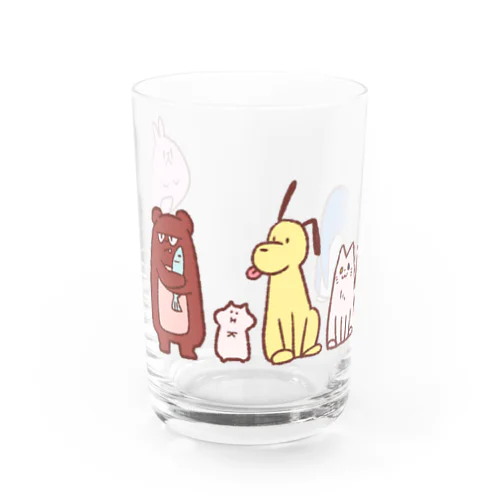 ぽにまるアニマル Water Glass