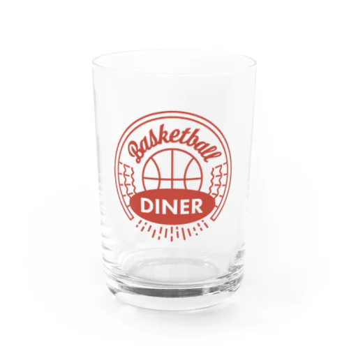 Basketball Diner ロゴ円 Water Glass