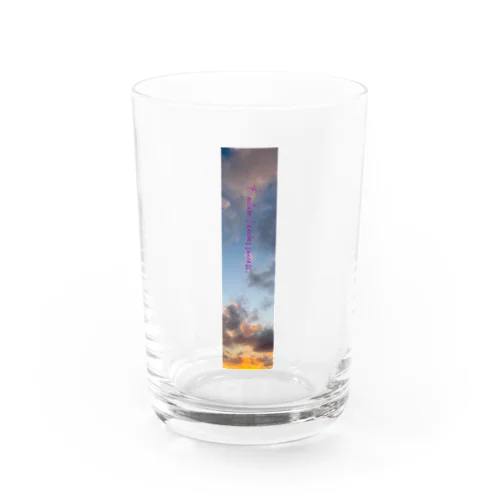 そら。「Failure teaches success.」 Water Glass