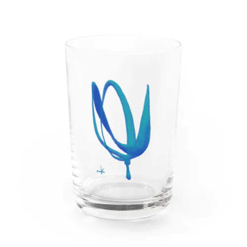 チューリップ　ブルードロップ Water Glass