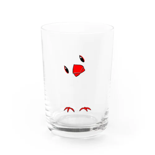 もふがくれ白文鳥 Water Glass