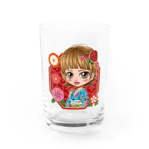 可憐おなご Water Glass