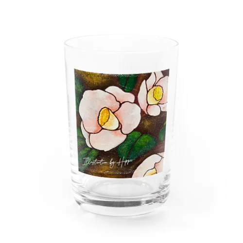 誕生花と花言葉　一月　曙椿 Water Glass