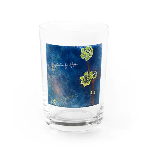 誕生花と花言葉　十二月　蝋梅 Water Glass