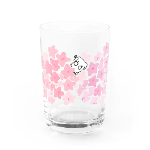 ぽよん丸〜ピンク花〜 Water Glass