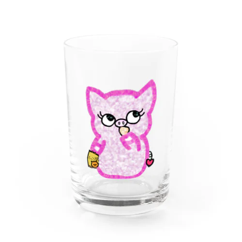 乙女な豚ちゃん Water Glass