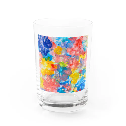 キラキラお花 Water Glass
