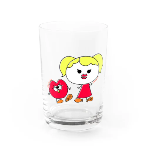 ぶちゅちゅとはちゃこ Water Glass