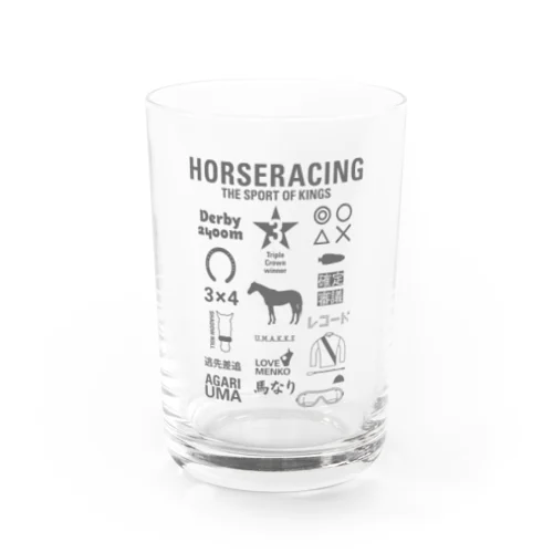 HORSERACING GRAPHICS Water Glass