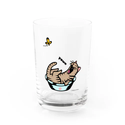 あくび猫さん Water Glass