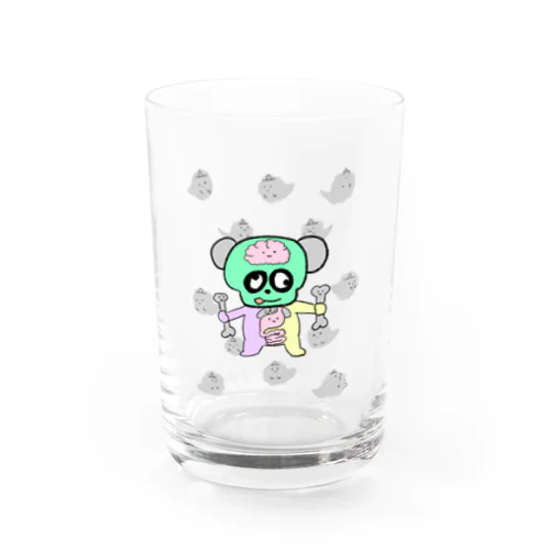 くま体模型とおばけちゃん Water Glass